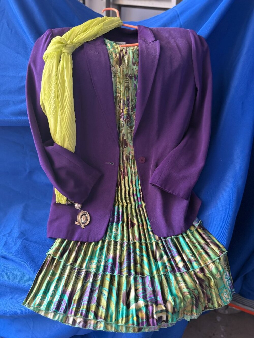 Unique Jacket, Dress & Scarf